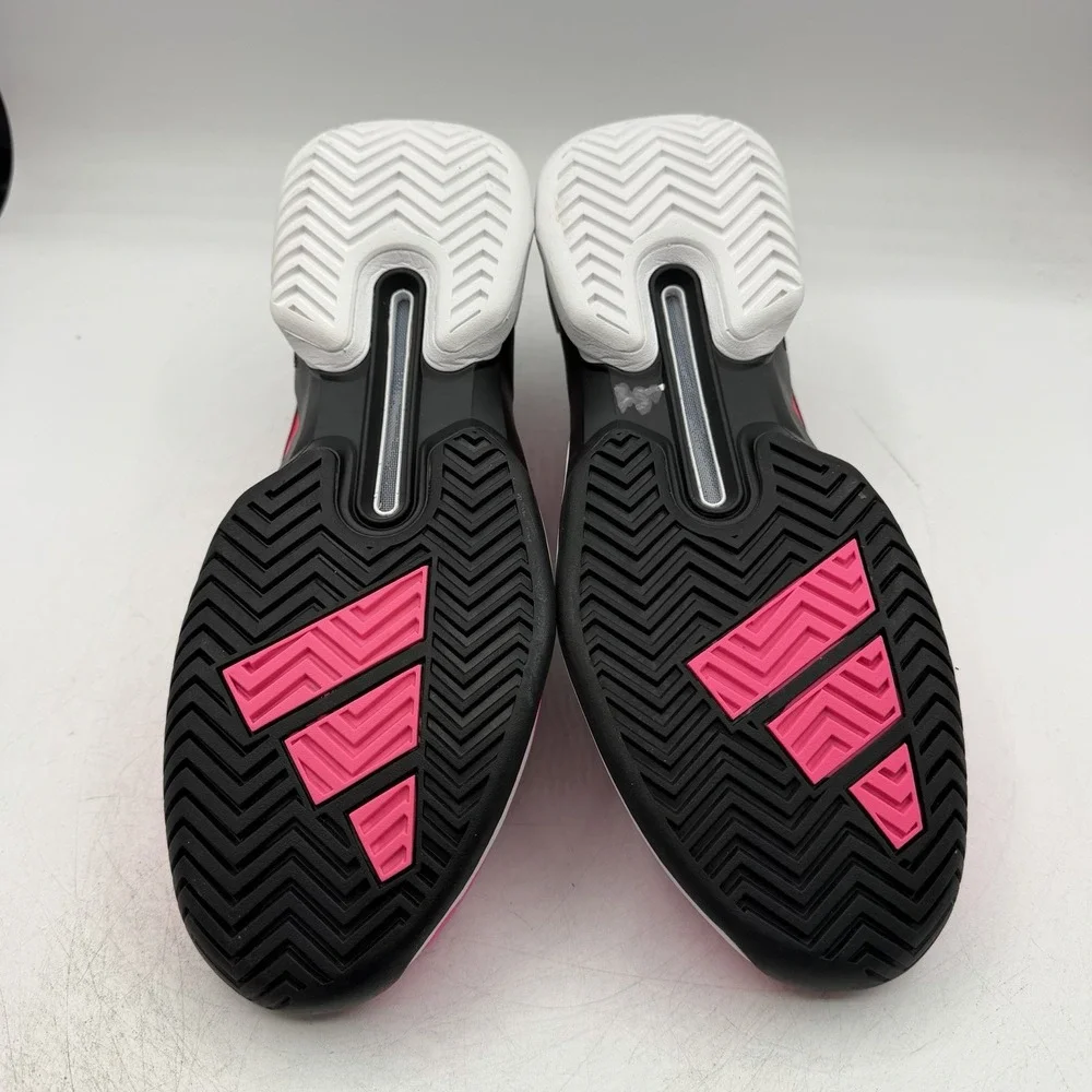 Adidas Adizero Ubersonic 5 Tennis Court Shoes Mens 10 Pink Black Sneakers JQ2901